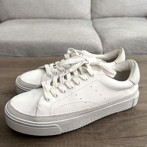 AllSaints Trish Platform Sneaker; Color: White; Size 39